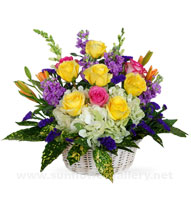 fresh-flower-basket